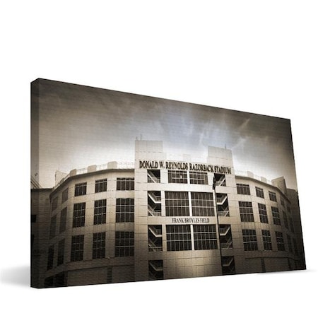 Arkansas 16x36 Donald W. Reynolds Razorback Stadium Canvas